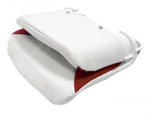 Сиденье пластмассовое складное с подложкой Deluxe All Weather Seat, бело-красное