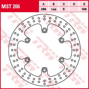 Тормозной диск MST206 