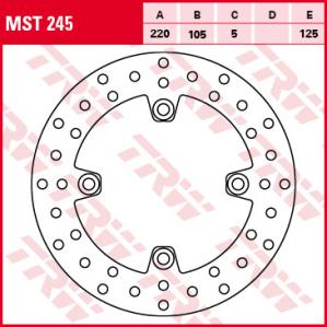 Тормозной диск MST245 