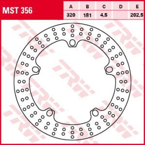 Тормозной диск MST356 