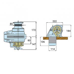 Лебедка якорная 